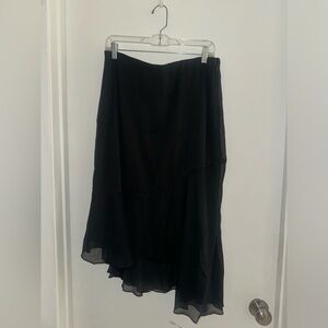 Abercrombie & fitch black midi skirt